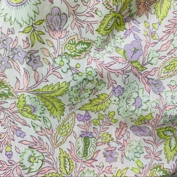 LOVE THE LABEL Square Neck Puff Sleeve Floral Mini Dress Size Large NWT - Picture 16 of 16